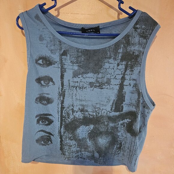 90s grunge cider tank top crop top 2XL - Picture 1 of 3